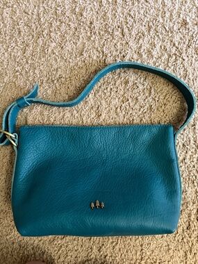 Portland Leather Goods “Soul Blue” Slouchy Bag